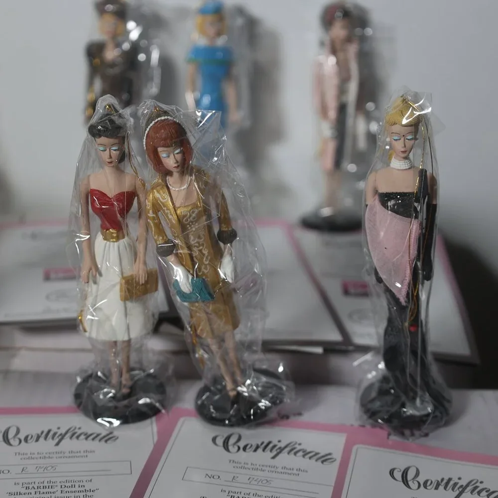 1995 Ashton-Drake Barbie Classic Ornaments Set of 12 with COAs - Picture 4 of 7